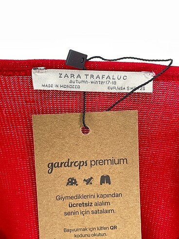 s Beden kırmızı Renk Zara Bluz %70 İndirimli.