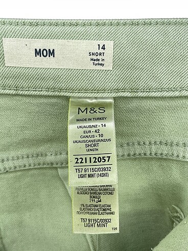 42 Beden yeşil Renk Marks & Spencer Jean / Kot %70 İndirimli.