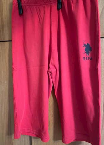USPA Kırmızı Çocuk Bermuda Şort - Görsel 2
