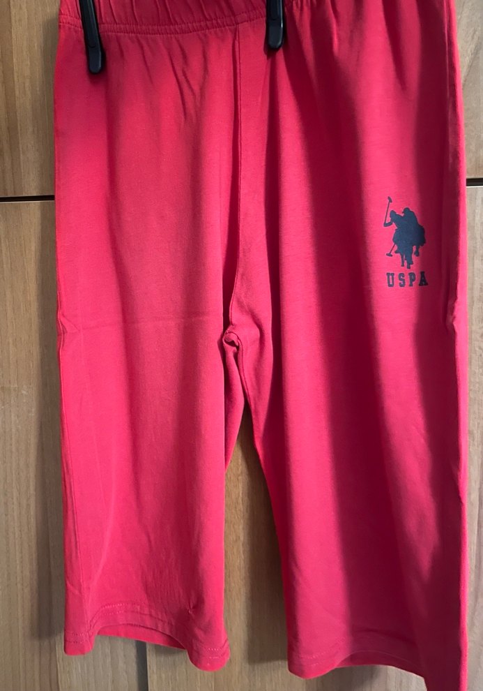 USPA Kırmızı Çocuk Bermuda Şort - Görsel 2