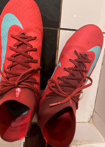 Kırmızı Erkek Futbol Ayakkabısı Velcro Bağcıklı - Görsel 2