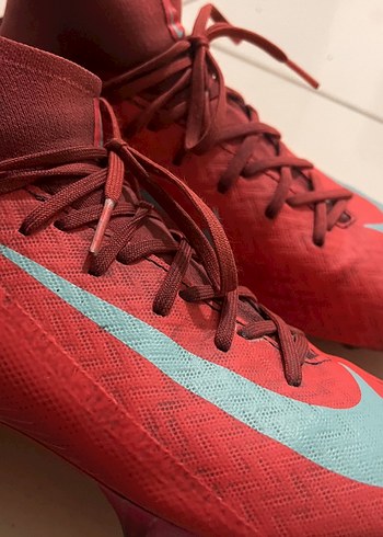 Kırmızı Erkek Futbol Ayakkabısı Velcro Bağcıklı - Görsel 3