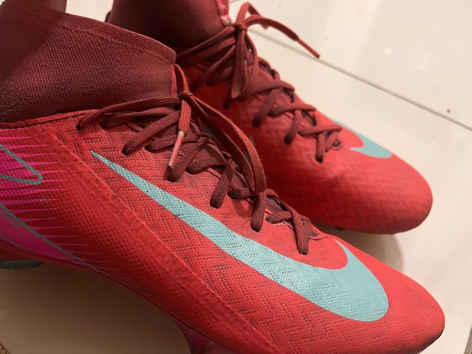 Kırmızı Erkek Futbol Ayakkabısı Velcro Bağcıklı - Görsel 3