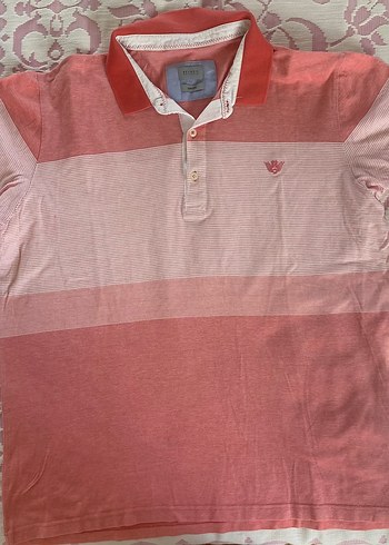 Beymen Pembe Pamuklu Kısa Kollu Polo Tişört