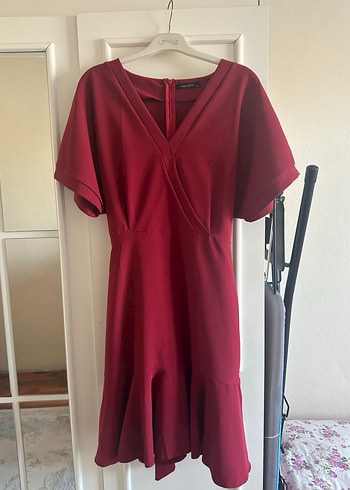 Bordo Mini Mezuniyet Elbisesi - Görsel 5