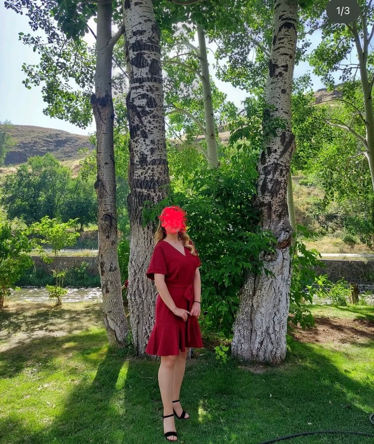 Bordo Mini Mezuniyet Elbisesi - Görsel 2