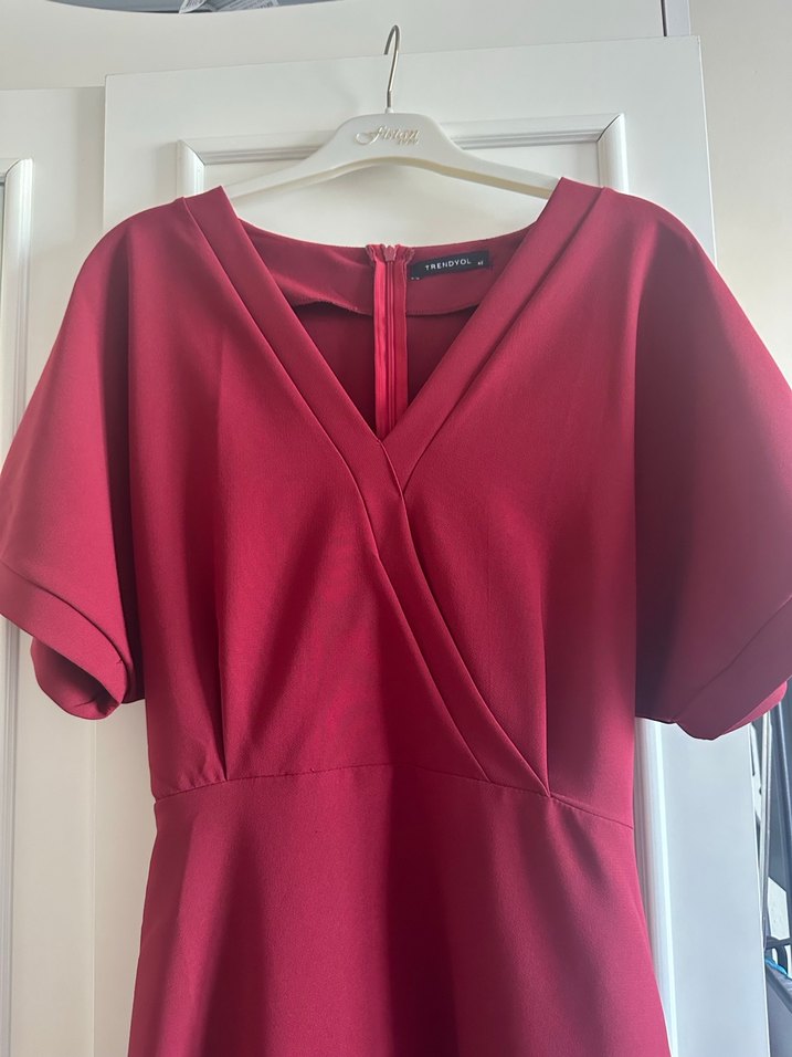 Bordo Mini Mezuniyet Elbisesi - Görsel 4