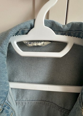 Mavi Düğmeli Oversize Denim Ceket - Görsel 4