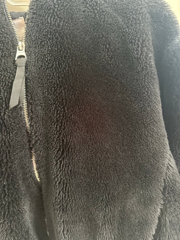 Siyah Kadın Midi Boy Kürk Detaylı Mont - Görsel 2