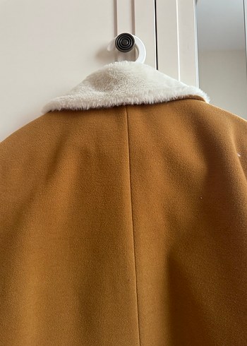 Kürklü Bej Kadın Kışlık Ceket - Görsel 5