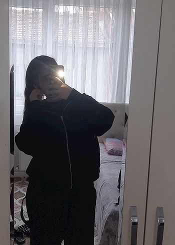 Siyah Yüksek Yakalı Transparan Kadın Ceket