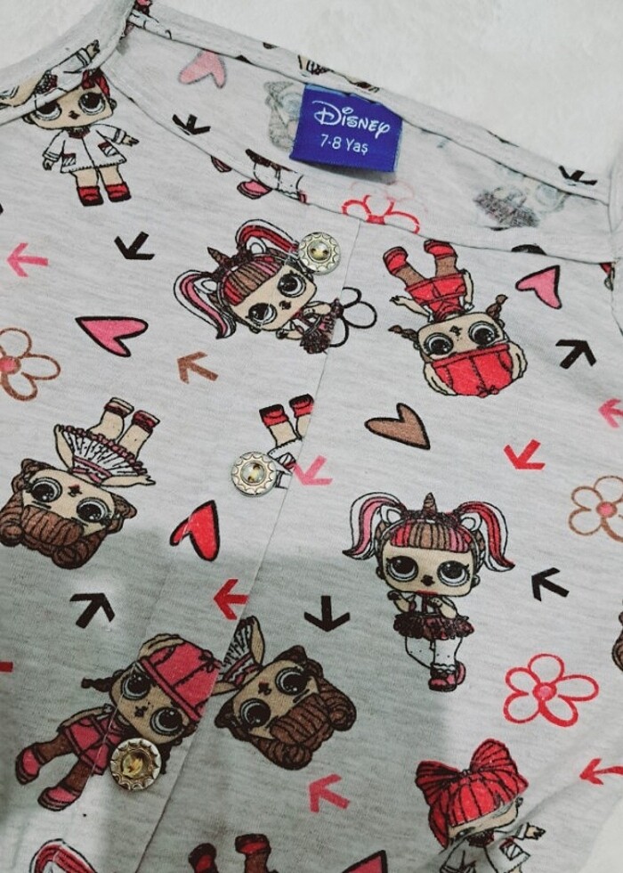 KIZ ÇOCUK ASKILI ŞORT TULUM - Görsel 3