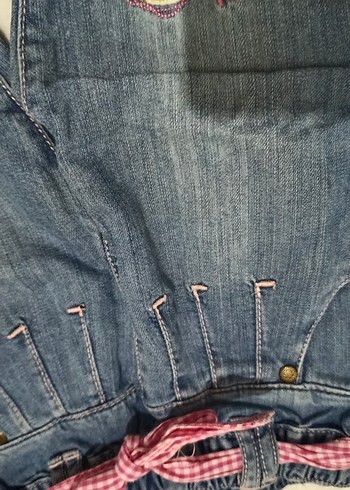 Nakışlı Kız Kot Pantolon - Görsel 4