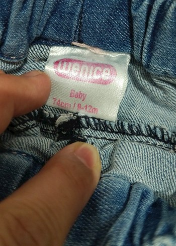 Nakışlı Kız Kot Pantolon - Görsel 3