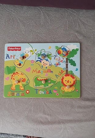 fisher price ahşap puzzle
