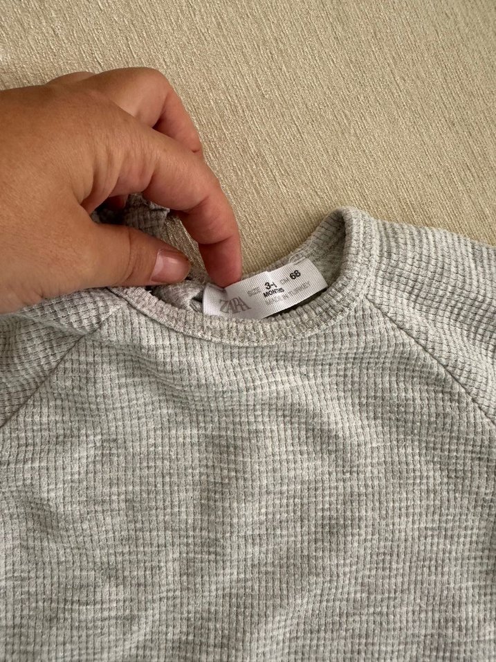 Zara Gri Erkek Çocuk Keten Kazak - Görsel 2