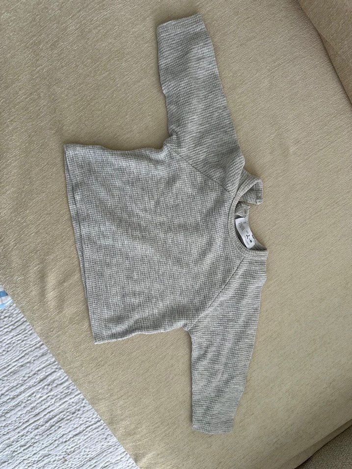 Zara Gri Erkek Çocuk Keten Kazak - Görsel 3