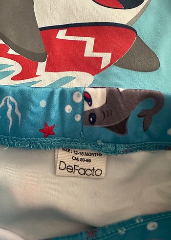 Uzun Kollu Köpekbalığı Desenli Erkek Mayo Takımı - Görsel 2