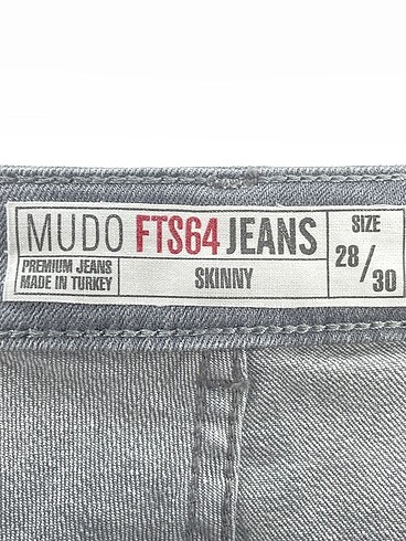 28 Beden gri Renk Mudo Jean / Kot %70 İndirimli.