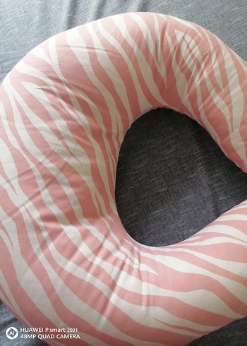 Pembe Zebra Desenli Hamile ve Emzirme Yastığı - Görsel 8