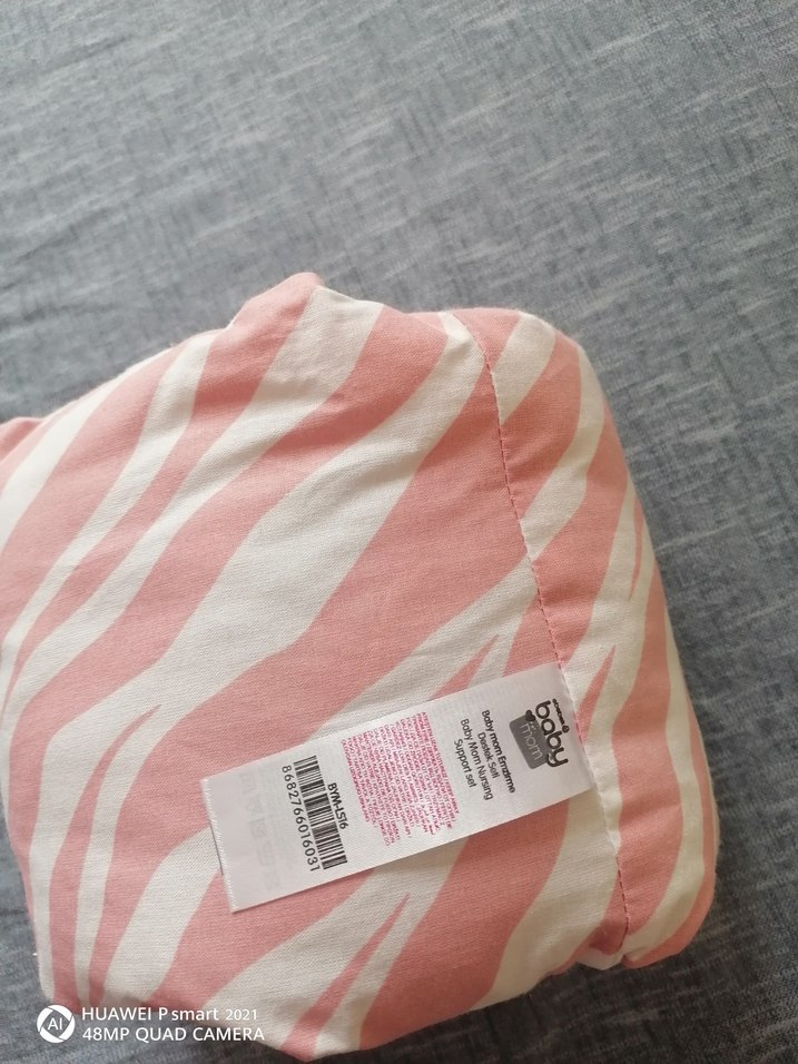 Pembe Zebra Desenli Hamile ve Emzirme Yastığı - Görsel 4