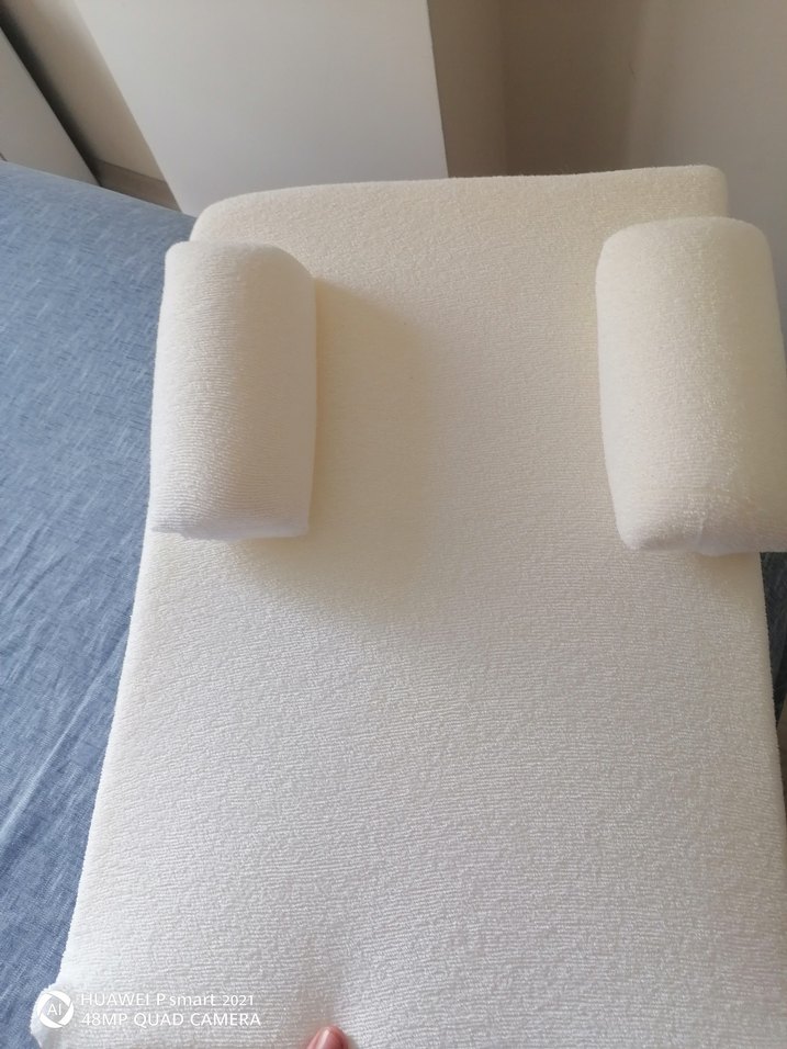 Beyaz Pastel Yumuşak reflü yatağı - Görsel 5