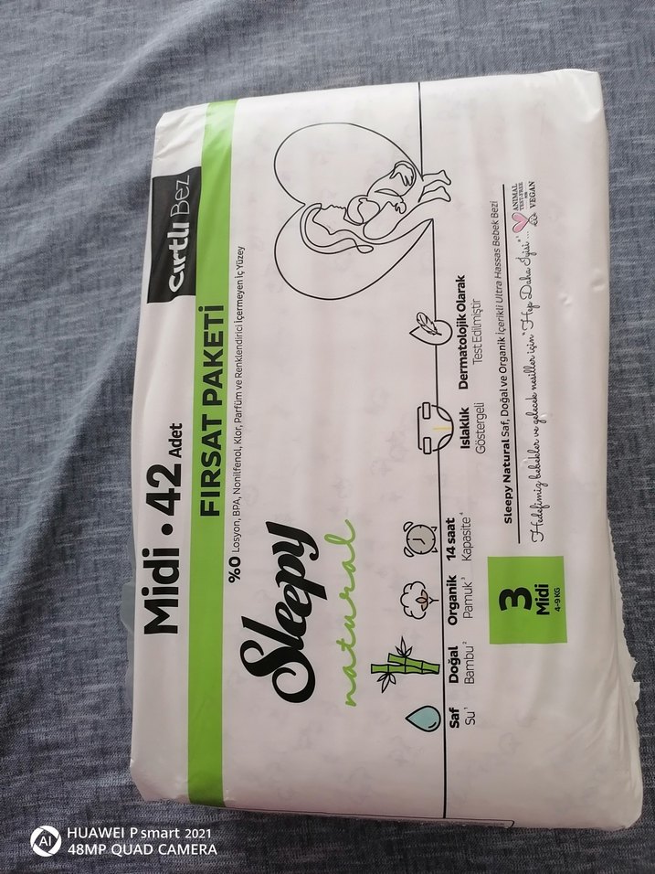 Sleepy Natural Midi 42'li Bebek Bezi - Görsel 4
