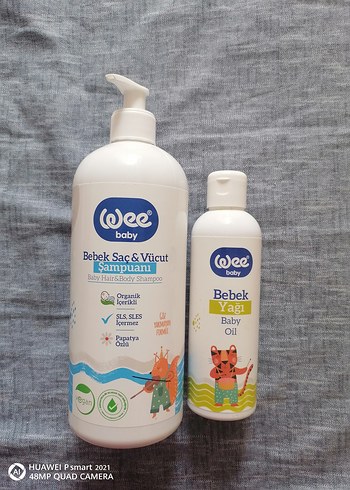 Wee Baby Saç & Vücut Şampuanı ve Bebek Yağı - Görsel 2