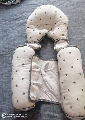 Bebek yan yatış yastığı kiraz çekirdeği Kemeri düz kafa yastığı - Görsel 5