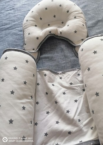 Bebek yan yatış yastığı kiraz çekirdeği Kemeri düz kafa yastığı - Görsel 3