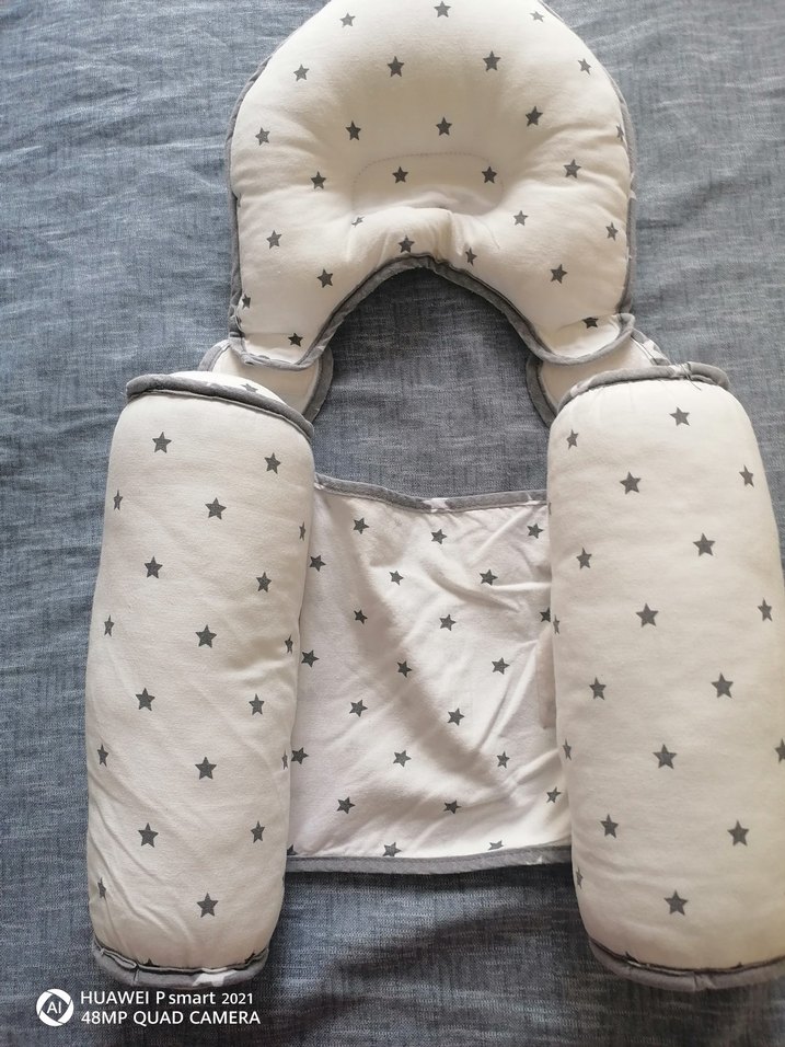 Bebek yan yatış yastığı kiraz çekirdeği Kemeri düz kafa yastığı - Görsel 4