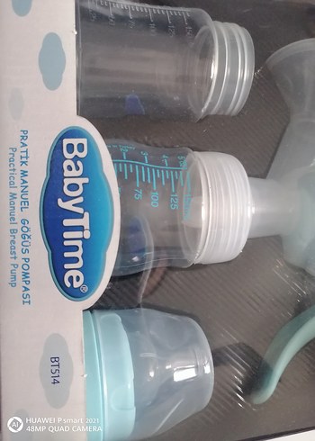 BabyTime Pratik Manuel Göğüs Pompası Mavi - Görsel 5