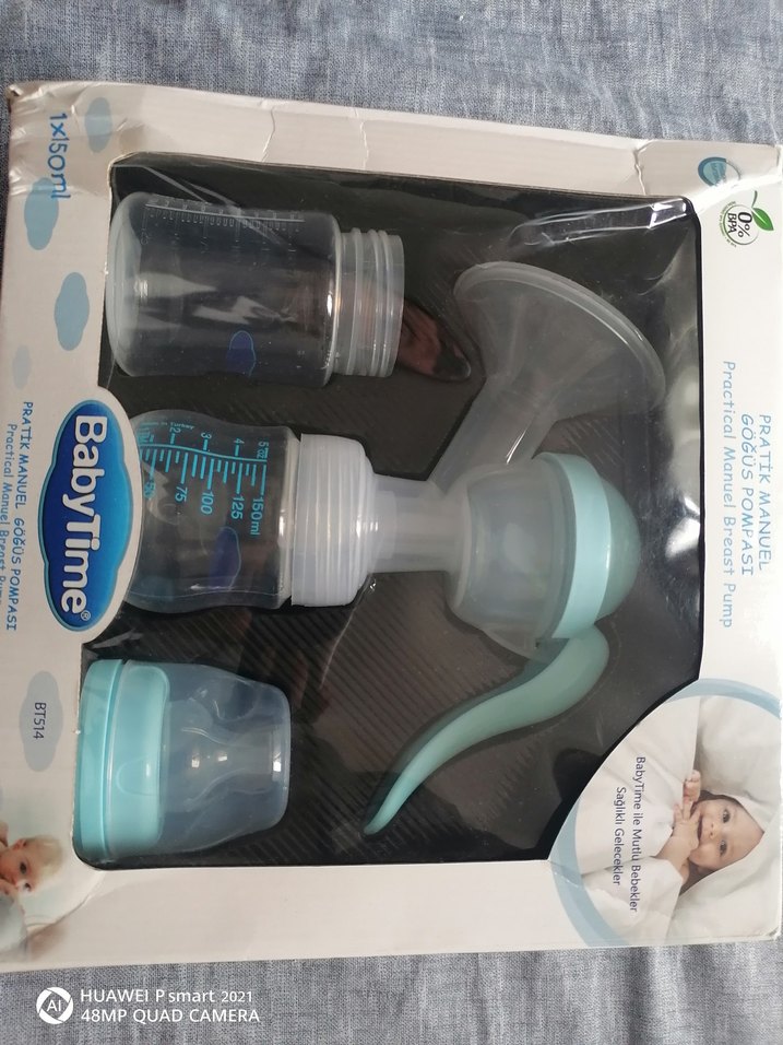 BabyTime Pratik Manuel Göğüs Pompası Mavi - Görsel 4