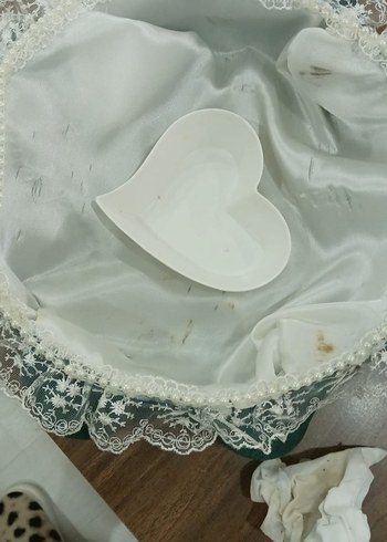 Dantel Detaylı Beyaz Vintage Gelin Aksesuarı - Görsel 6