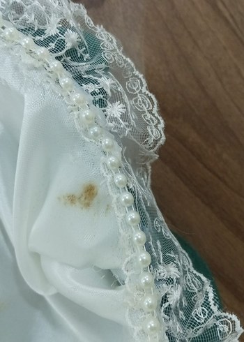 Dantel Detaylı Beyaz Vintage Gelin Aksesuarı - Görsel 8