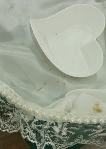 Dantel Detaylı Beyaz Vintage Gelin Aksesuarı - Görsel 5