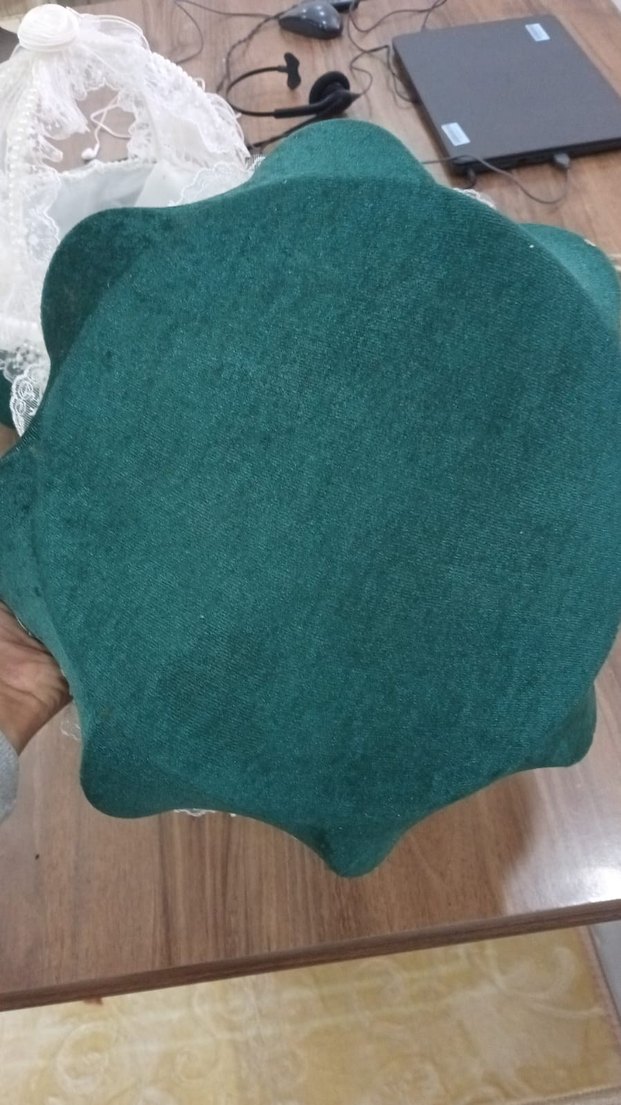 Dantel Detaylı Beyaz Vintage Gelin Aksesuarı - Görsel 3