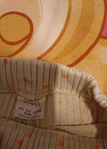 Parlak Bej Desenli Çocuk taytı - Görsel 2