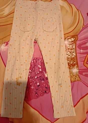 Parlak Bej Desenli Çocuk taytı - Görsel 3