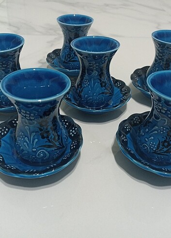 6 lı Çay bardağı seti