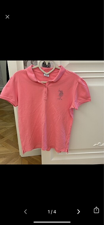 U.S polo assn. pembe polo tişört