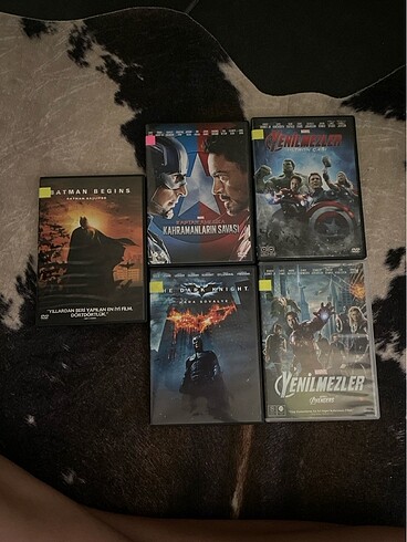 Yenilmezler - Batman - Dark Knight - Kaptan Amerika DVD