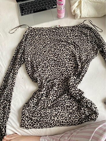 vintage leopar üst