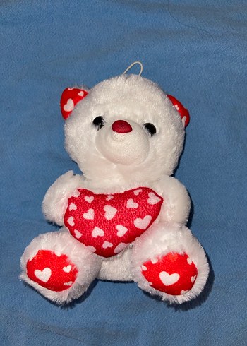 Hello Kitty Kalpli Peluş Beyaz Ayıcık