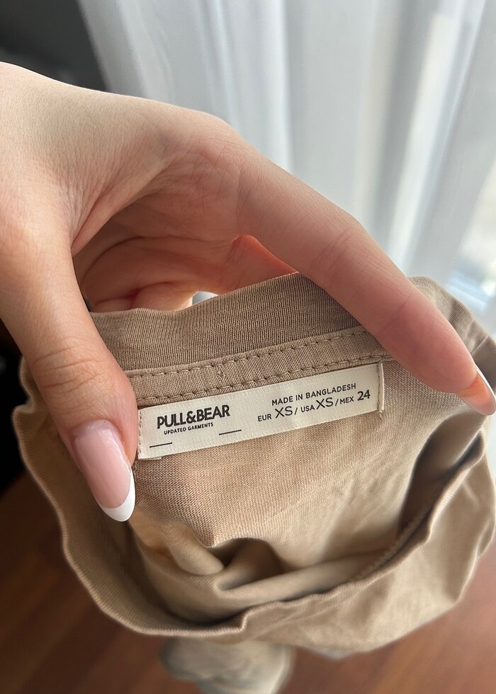 pull and bear crop tshirt - Görsel 2