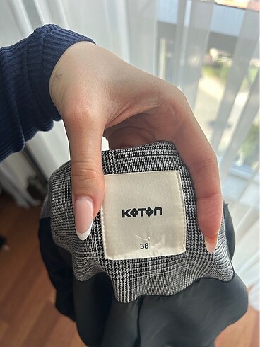 38 Beden gri Renk koton blazer ceket