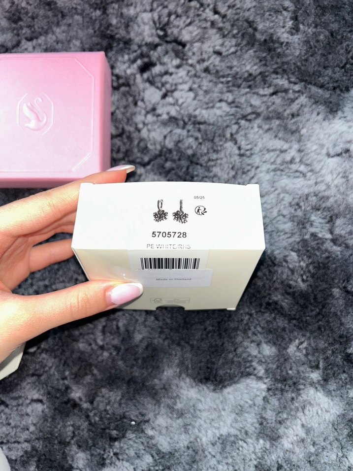 swarovski kuğu küpe - Görsel 3