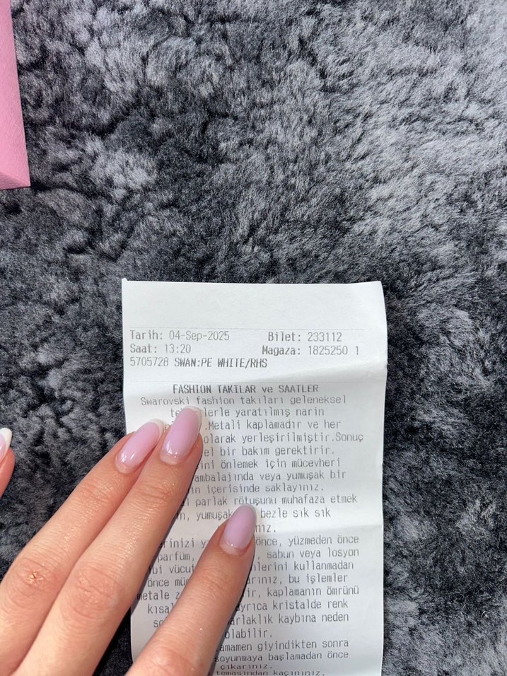 swarovski kuğu küpe - Görsel 4