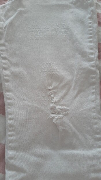 Likrali beyaz hamile pantolonu - Görsel 3