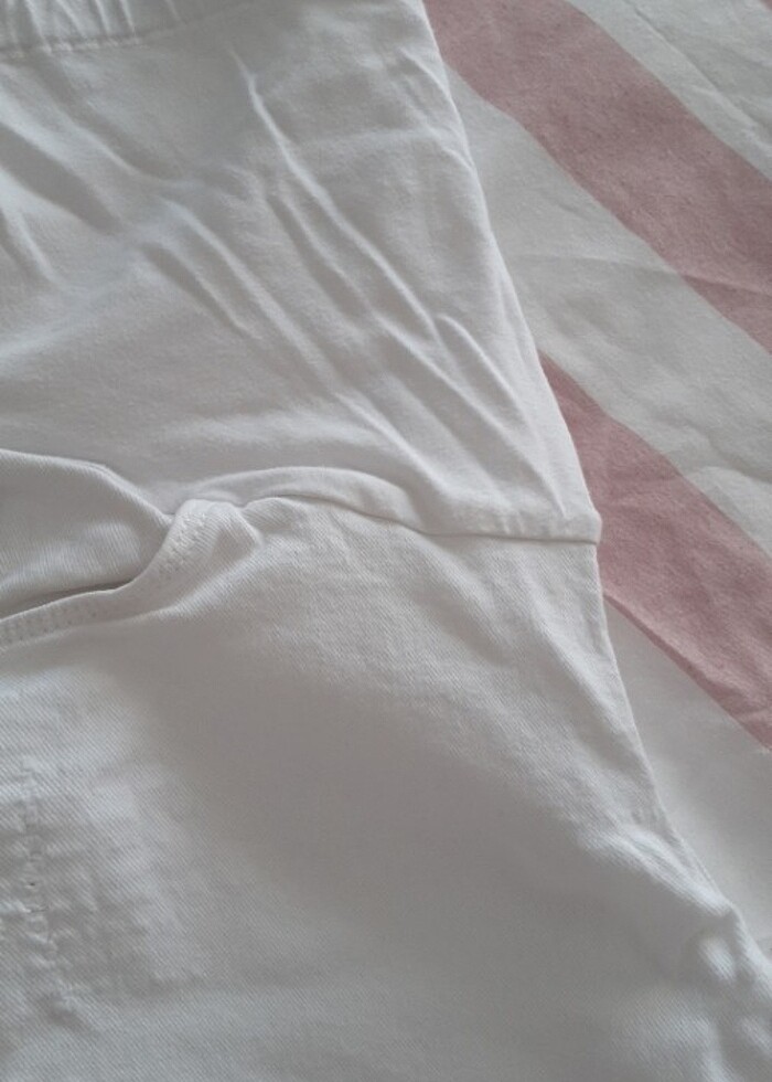 Likrali beyaz hamile pantolonu - Görsel 4